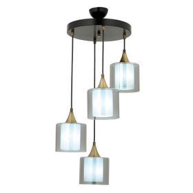 Avonni AV-65233-4T-BSY-F Siyah Boyalı 40 cm Modern Avize