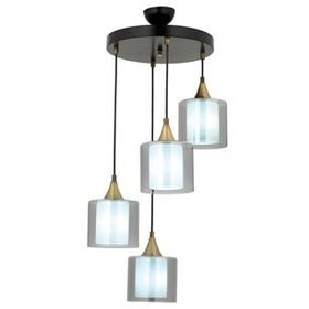 Avonni AV-65233-4T-BSY-F Siyah Boyalı 40 cm Modern Avize