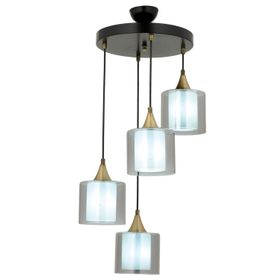 Avonni AV-65233-4T-BSY-F Siyah Boyalı 40 cm Modern Avize