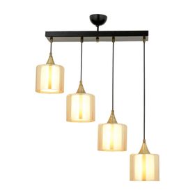 Avonni AV-65233-4Y-BSY-B Siyah Boyalı 70x14 cm Modern Avize