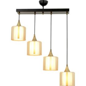 Avonni AV-65233-4Y-BSY-B Siyah Boyalı 70x14 cm Modern Avize