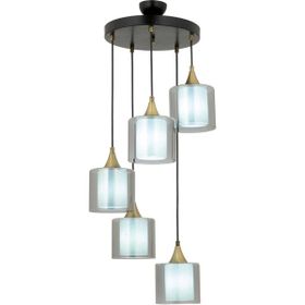 Avonni AV-65233-5T-BSY-F Siyah Boyalı 40 cm Modern Avize