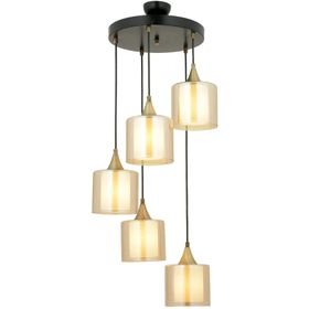 Avonni AV-65233-5T-BSY-F Siyah Boyalı 40 cm Modern Avize