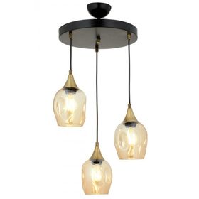 Avonni AV-65234-3T-BSY Siyah Boyalı 40 cm Modern Avize