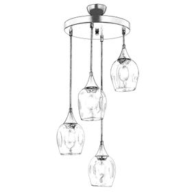 Avonni AV-65234-4T-BSY Siyah Boyalı 40 cm Modern Avize