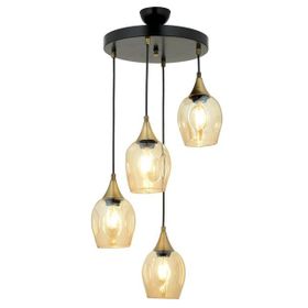 Avonni AV-65234-4T-BSY Siyah Boyalı 40 cm Modern Avize