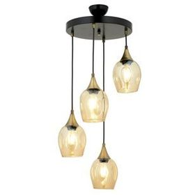 Avonni AV-65234-4T-BSY Siyah Boyalı 40 cm Modern Avize