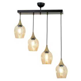 Avonni AV-65234-4Y-BSY Siyah Boyalı 70x10 cm Modern Avize