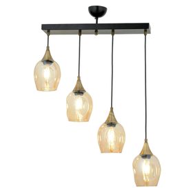 Avonni AV-65234-4Y-BSY Siyah Boyalı 70x10 cm Modern Avize