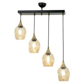 Avonni AV-65234-4Y-BSY Siyah Boyalı 70x10 cm Modern Avize