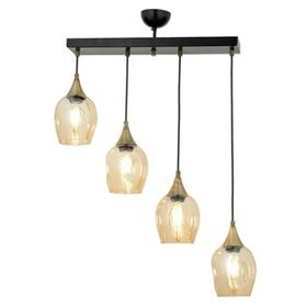 Avonni AV-65234-4Y-BSY Siyah Boyalı 70x10 cm Modern Avize