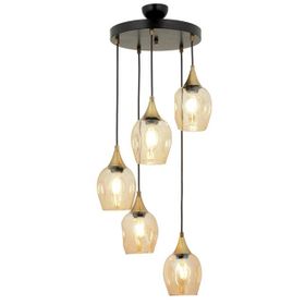 Avonni AV-65234-5T-BSY Siyah Boyalı 40 cm Modern Avize