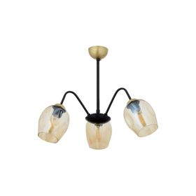 Avonni AV-65238-3BSY Siyah Boyalı 60 cm Modern Avize