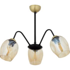 Avonni AV-65238-3BSY Siyah Boyalı 60 cm Modern Avize