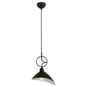 Avonni AV-9127-1BSY E27 Metal 24x20 cm Siyah Boyalı Modern Avize