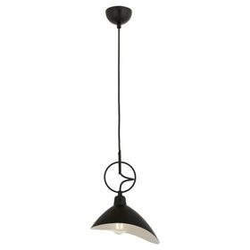 Avonni AV-9127-1BSY E27 Metal 24x20 cm Siyah Boyalı Modern Avize
