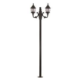 Avonni BDR-68184-2BSY-M3 Siyah Bahçe Aydınlatma Direği