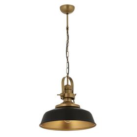 Avonni E27 Metal 35 cm Siyah Boyalı Modern Avize