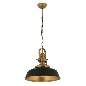 Avonni E27 Metal 35 cm Siyah Boyalı Modern Avize