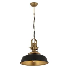 Avonni E27 Metal 35 cm Siyah Boyalı Modern Avize