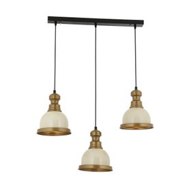 Avonni E27 Metal 60x60 cm Beyaz Boyalı Modern Avize