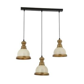 Avonni E27 Metal 60x60 cm Beyaz Boyalı Modern Avize