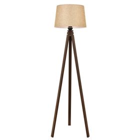 Avonni LM-65214-1E Eskitme Kaplama E27 Ahşap Kumaş 40 cm Krom Lambader