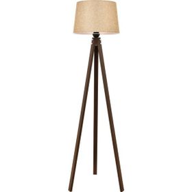 Avonni LM-65214-1E Eskitme Kaplama E27 Ahşap Kumaş 40 cm Krom Lambader