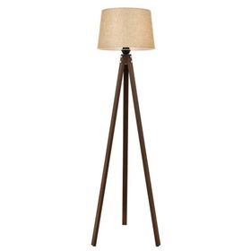 Avonni LM-65214-1E Eskitme Kaplama E27 Ahşap Kumaş 40 cm Krom Lambader