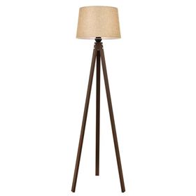 Avonni LM-65214-1E Eskitme Kaplama E27 Ahşap Kumaş 40 cm Krom Lambader