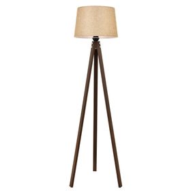 Avonni LM-65214-1E Eskitme Kaplama E27 Ahşap Kumaş 40 cm Krom Lambader