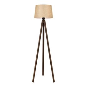 Avonni LM-65214-1E Eskitme Kaplama E27 Ahşap Kumaş 40 cm Krom Lambader