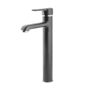 Avorio 35 cm Monako Çanak Siyah Lavabo Batarya