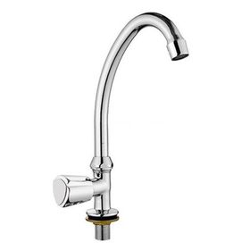 Avorio Kiev Tek Su Çıkışlı Klasik Boru Krom Lavabo Batarya