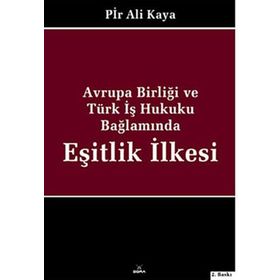 AVRUPA BİRLİĞİ VE TÜRK HUKUKU BAĞLAMINDA EŞİTLİK İLKESİ - PIR ALI KAYA