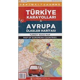 AVRUPA ÜLKELER VE KARAYOLLARI HARİTASI - KOLEKTIF