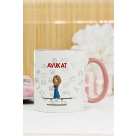 Avukat Pembe Kupa Bardak