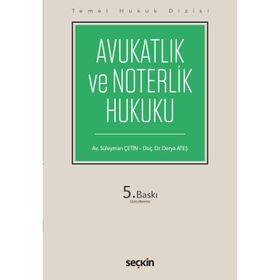 Avukatlık ve Noterlik Hukuku Süha Tanrıver