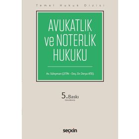Avukatlık ve Noterlik Hukuku Süha Tanrıver