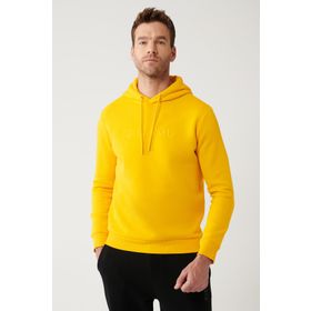 Avva A32Y1240 Sarı Erkek Kapüşonlu Sweatshirt