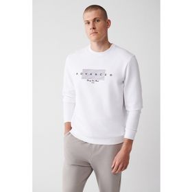 Avva A32Y1371 Beyaz Erkek Sweatshirt