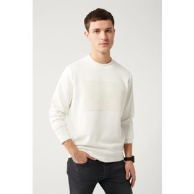 Avva A32Y1373 Beyaz Erkek Sweatshirt