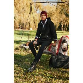 Avva A32Y1392 Siyah Erkek Kapüşonlu Polar Sweatshirt