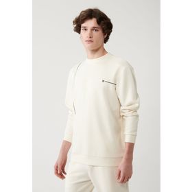 Avva A41Y1224 Ekru Erkek Sweatshirt
