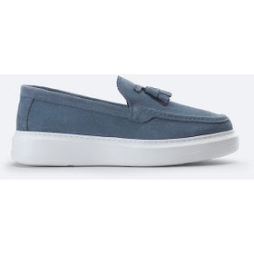 Avva A41Y8029 Erkek İndigo Süet Hafif Loafer Ayakkabı