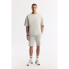 Avva A51Y3611 Erkek Taş Beli Lastikli Bağcıklı Bi-Stretch 2 İplik Örme Regular Fit Şort