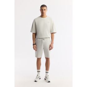 Avva A51Y3611 Erkek Taş Beli Lastikli Bağcıklı Bi-Stretch 2 İplik Örme Regular Fit Şort
