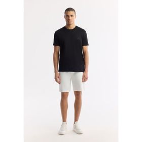 Avva A51Y3631 Regular Fit Ekru Beli Lastikli Bağcıklı Bi-Stretch İnterlok Erkek Şort
