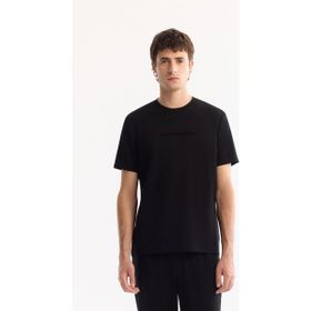 Avva A52Y1014 Siyah Regular Fit Erkek Tişört