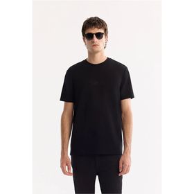 Avva A52Y1018 Siyah Regular Fit Erkek T-shirt